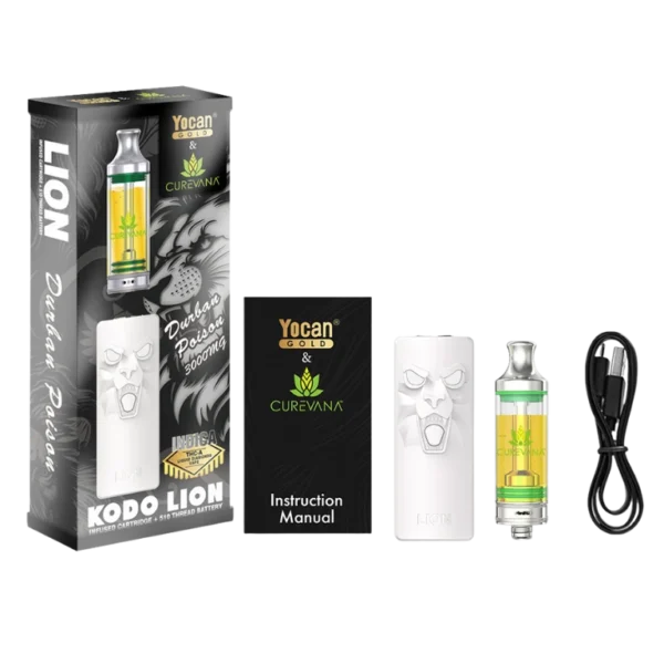 Durban Poison Yocan Lion Kit | 3g | Indica | Curevana - Image 2