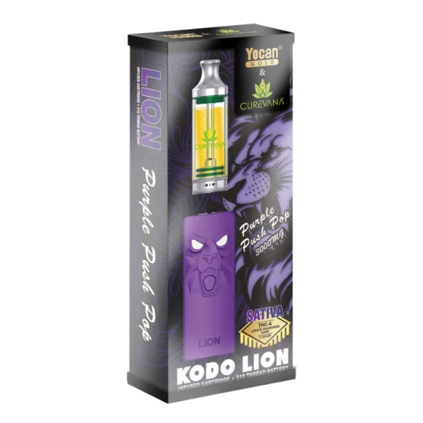Purple Push Pop Yocan Lion Kit | 3g | Sativa | Curevana
