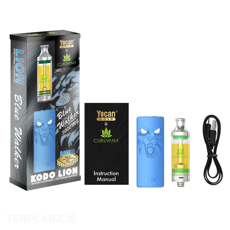 Blue Walker Yocan Lion Kit | 3g | Sativa | Curevana 2 Blue Walker Yocan Lion Kit | 3g | Sativa | Curevana - Image 2