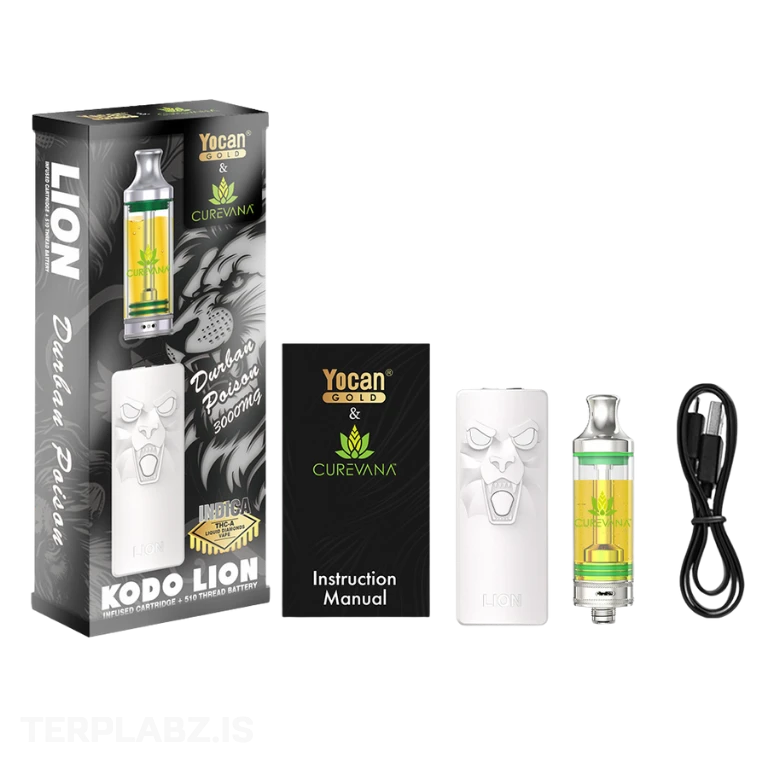 Durban Poison Yocan Lion Kit | 3g | Indica | Curevana 2 Durban Poison Yocan Lion Kit | 3g | Indica | Curevana - Image 2