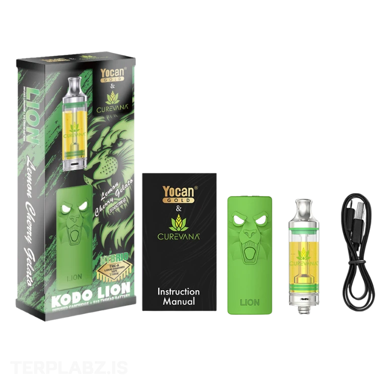 Lemon Cherry Gelato Yocan Lion Kit | 3g | Hybrid | Curevana 2 Lemon Cherry Gelato Yocan Lion Kit | 3g | Hybrid | Curevana - Image 2