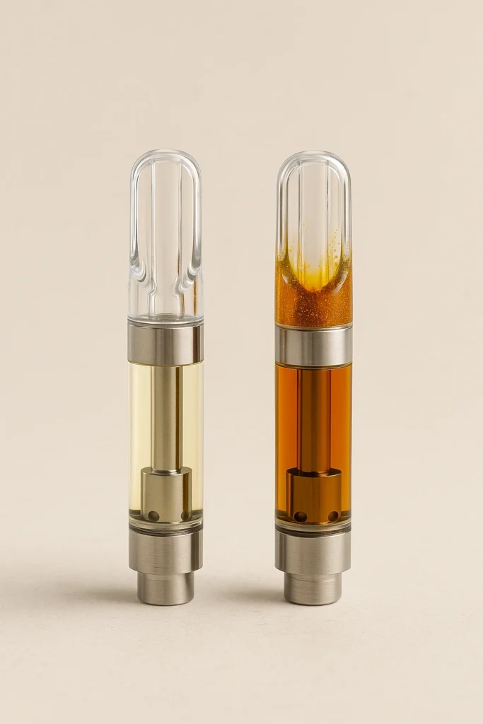 THC Vape Entourage Effect: How Cannabinoids and Terpenes Work Together 3 Conceptual illustration of the entourage effect showing cannabinoids and terpenes working together in a THC vape